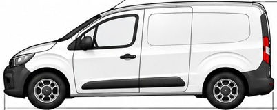 Vista lateral Renault Kangoo del plano de referencia
